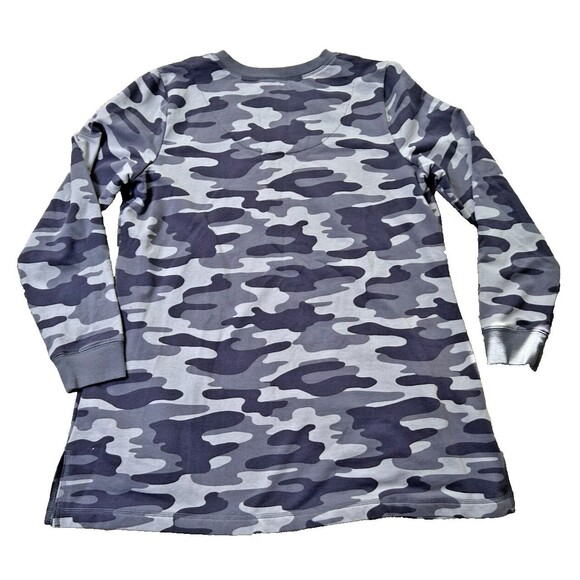 D Co Active Women's Camouflage Pullover Tunic Grey Medium with Pockets - Picture 8 of 9